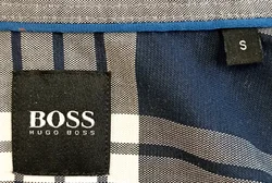 Hugo Boss Herrenhemd blau/weiß kariert Gr. S - Bild 3