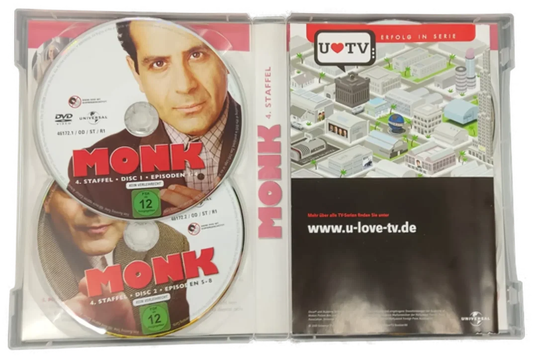 DVD 4 Disc's "Monk" mit Tony Shalhoub und Traylor Howard   – Bild 3
