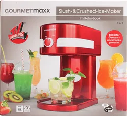 GOURMETmaxx Slush- & Crushed-Ice-Maker | 2-in-1 | Retro-Design | Eiscrusher - Bild 2
