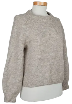 VILA Damen Wollpullover, beige - Gr. M  - Bild 2