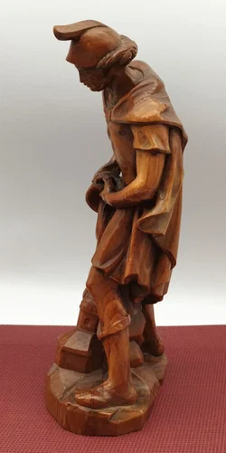 Geschnitzte Holzfigur Hl. Florian | Liebevoll Erhalten - Bild 4