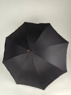 Vintage-Flanierschirm / Sonnenschirm / Damenschirm - schwarz mit ausgefallenem Griff - Bild 2