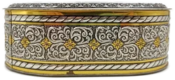 Vintage Hubertus Klieber Dose (Modell 290/2) – Oval mit romantischem Liebespaar – Vorschau 4