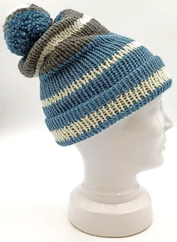 Handgestrickte Pudelmütze – Vorschau 1