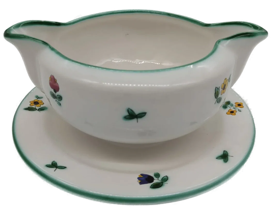 Gmundner Keramik Sauciere Streublumenapplikationen – Bild 3