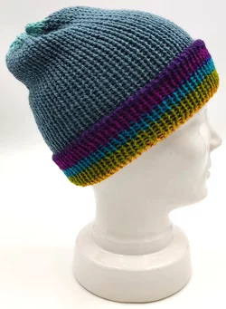 Handgestrickte Wendemütze – Vorschau 3
