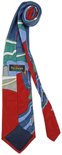 Pier Giorgio Herrenkrawatte gemustert – Vorschau 2