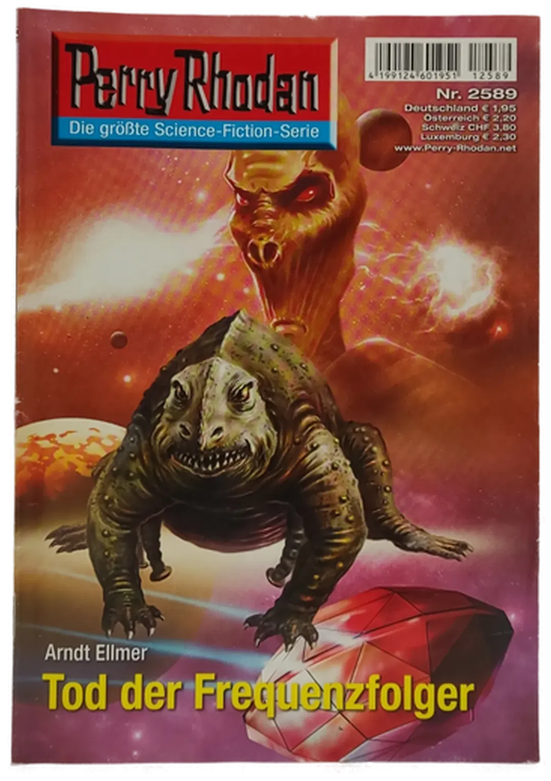 Romanheft Perry Rhodan Tod der Frequenzfolger Erstauflage Nr. 2589 - Bild 2
