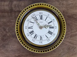 KIEZLE antique Vintage Keramik Wanduhr - Durchmesser 23,5 cm  - Bild 2