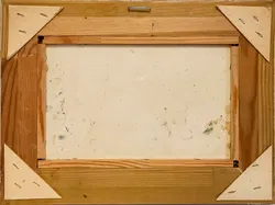 Ölgemälde Flusslandschaft signiert Van Huyten im prunkvollen Goldrahmen - Bild 2