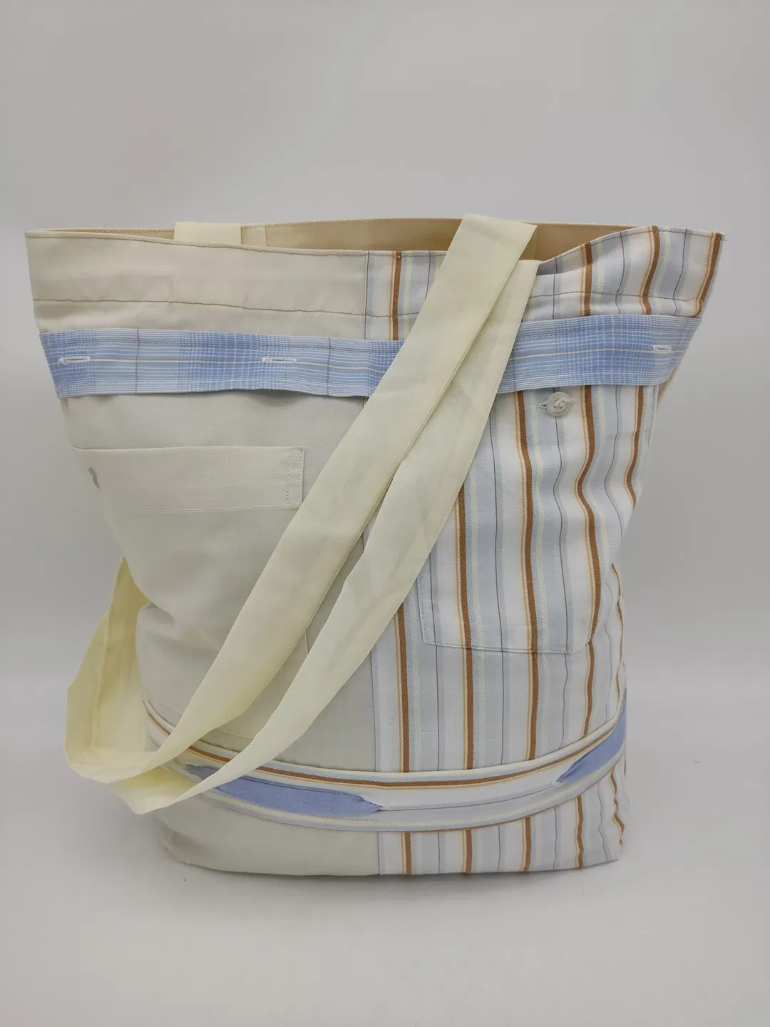Tragtasche Stoff mehrfarbig + Henkel - Bild 4