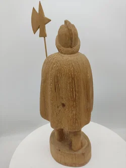 Nachtwächter Figur Handarbeit Holz 44 cm | Handgeschnitztes Unikat - Bild 2