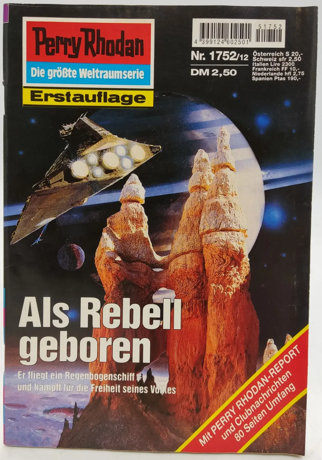 Romanheft Perry Rhodan Als Rebell geboren Erstauflage Nr.1752 - Bild 1