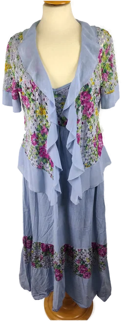 Maxikleid Sonstige Geblümt Baumwolle | Sommerabend-Traum - Bild 2