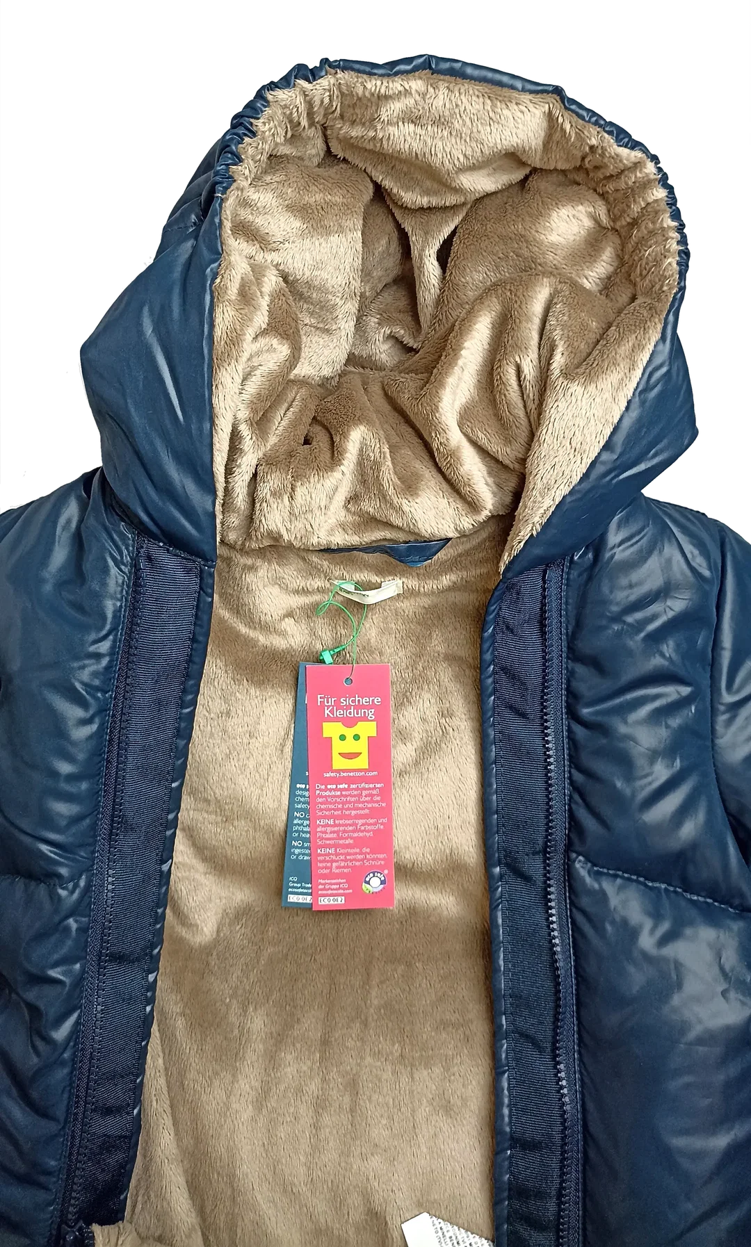 Benetton Baby Kinderwagensack blau 9-12 Monate  – Bild 3