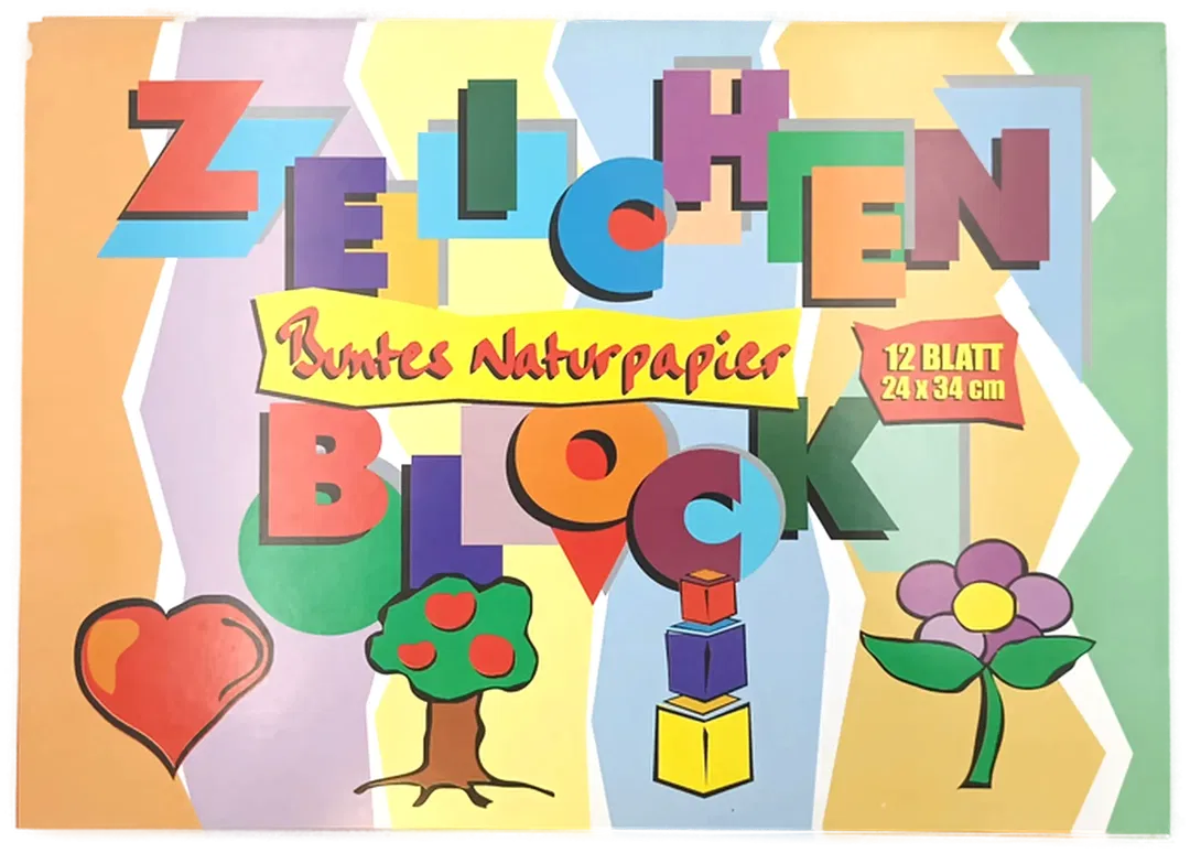 ÖKO-PLUS Buntes Naturpapier 12 Blatt 24 x 34 cm - Bild 4