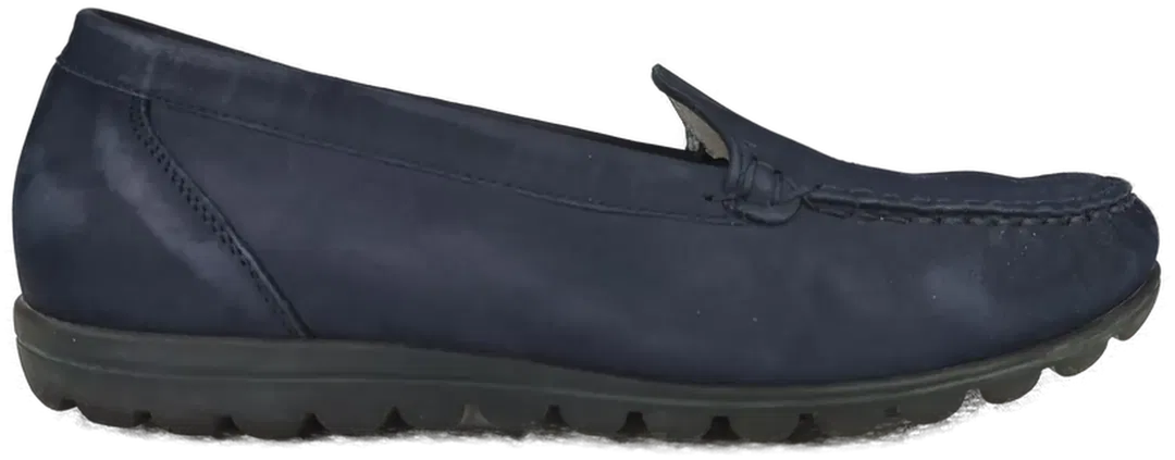 Waldläufer Damen Mokassins Leder blau - Gr. 38 - Bild 1