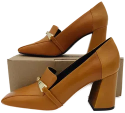 Mango Damen Pumps cognac Gr.39 - Bild 2