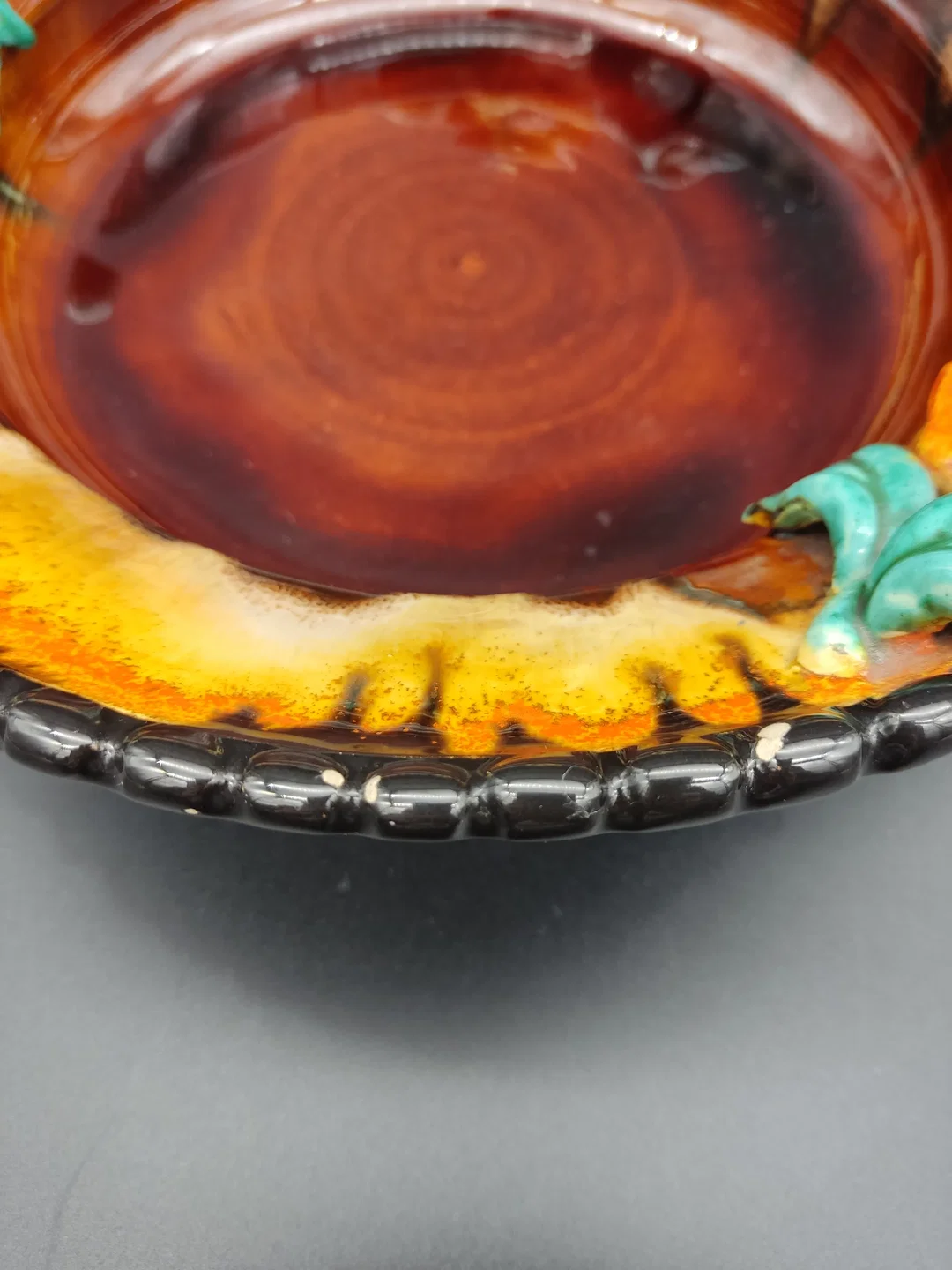Vintage Obstschale aus Keramik  – Bild 7
