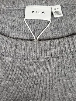 VILA Damen Pullover, grau - Gr. XL  - Bild 5