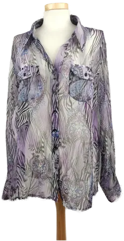 Bonita Damen Kostüm mit Bluse lila - XXL/ 44 - Bild 6