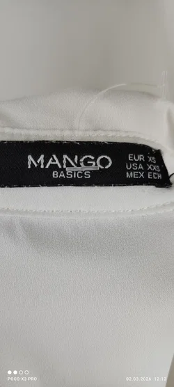 Hemdblusenkleid Mango Weiß XS | Leicht & Elegant - Bild 6