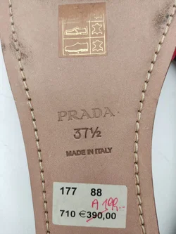 Prada Flame Leder-Pantoletten, Flammenmuster | Einmaliges Designerstück - Bild 6