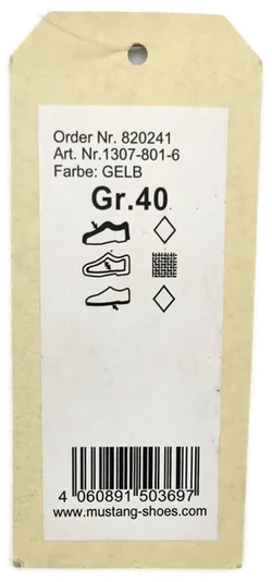 Mustang Damen-Sandalen Kunstleder senfgelb Gr. 40  - Bild 8