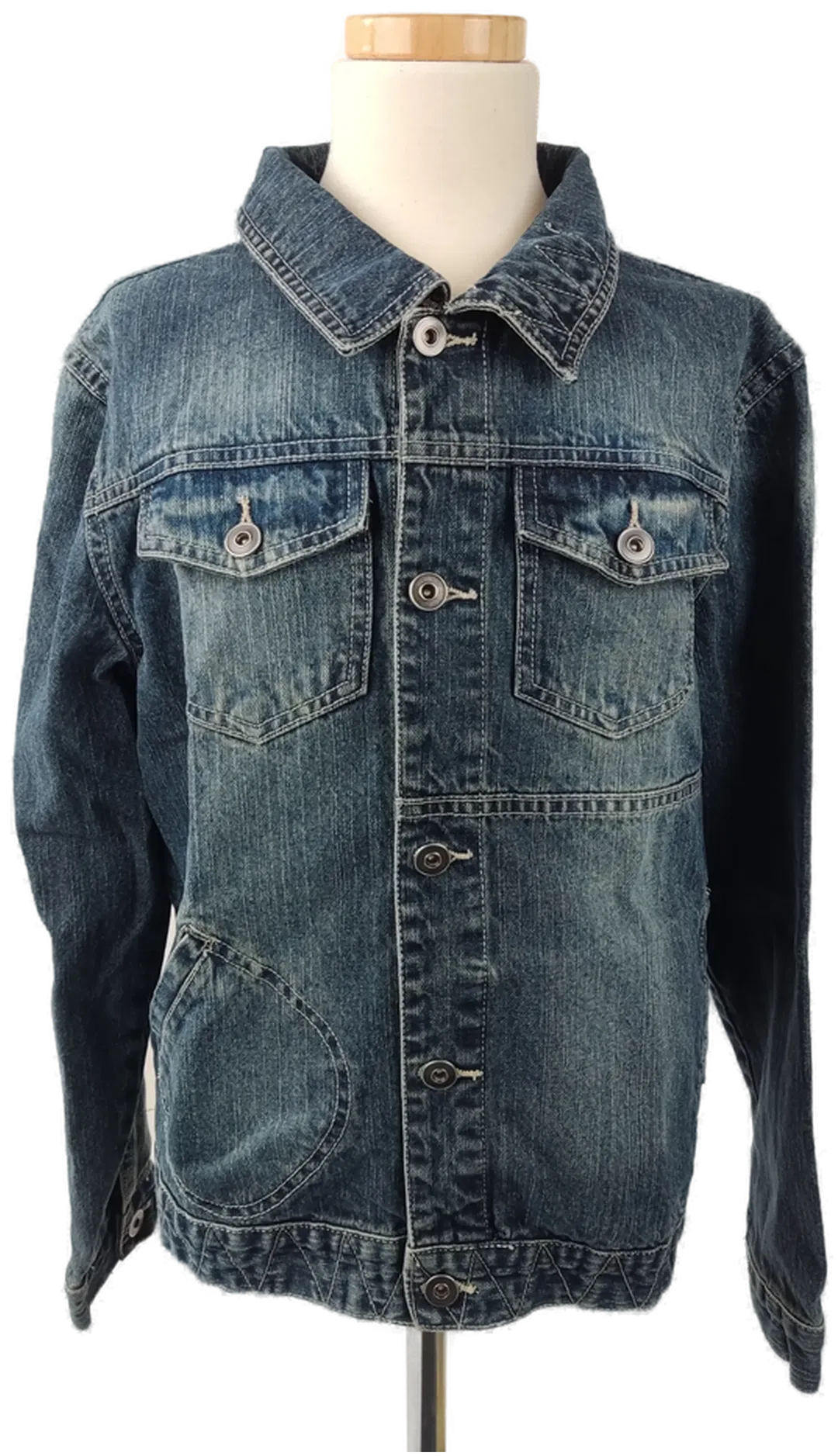 KIDZ alive Kinderjeansjacke, blau - Gr. 164 - Bild 4