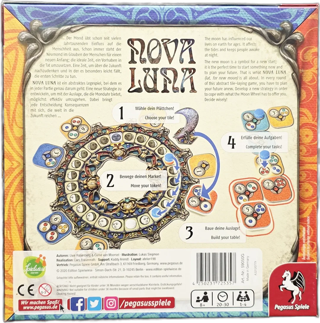 Pegasus Spiele – Nova Luna Uwe Rosenberg & Corné van Moorsel – Bild 8