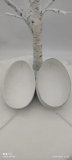 Großes Befüllbares Karton-Osterei | Retro-Osterdeko - Bild 6