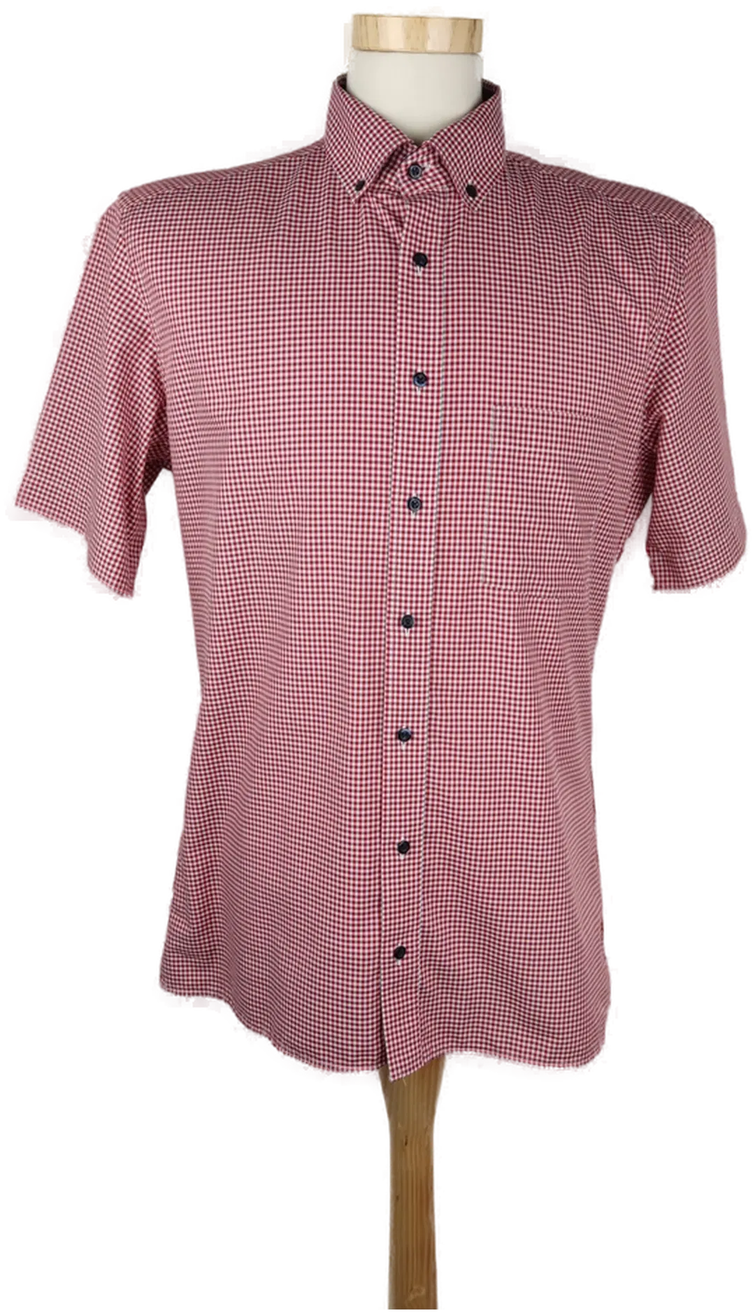 Eterna Herrenhemd kurzarm kariert - 40/ 15 3/4 - Bild 1