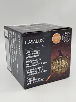 LED-Deko für Halloween "Kürbis gold"