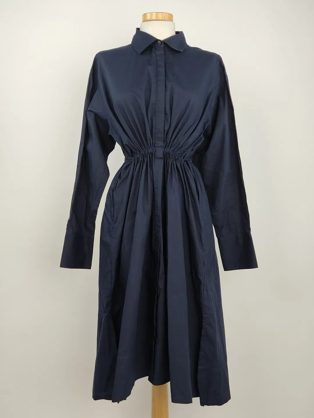 French Connection Damen Baumwollkleid dunkelblau - S / 36 - Bild 1