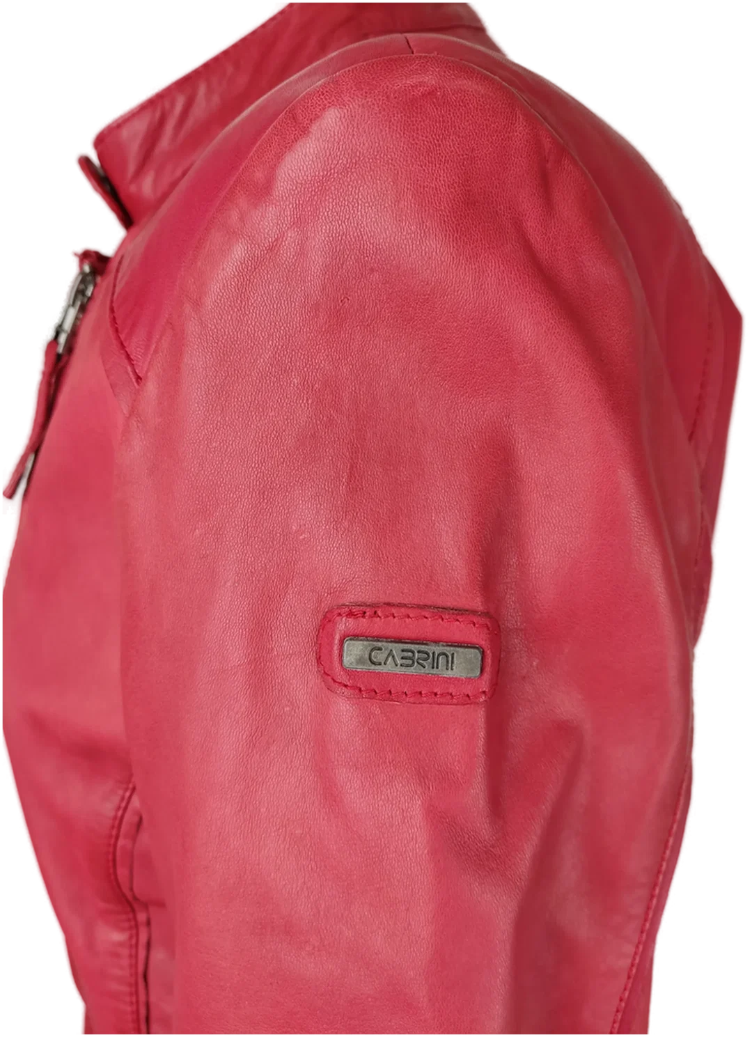 Damen-Lederjacke Cabrini Rot | Vintage-Charme – Bild 6