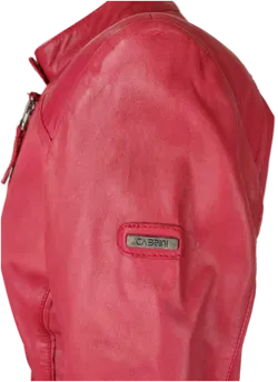 Damen-Lederjacke Cabrini Rot | Vintage-Charme - Bild 6