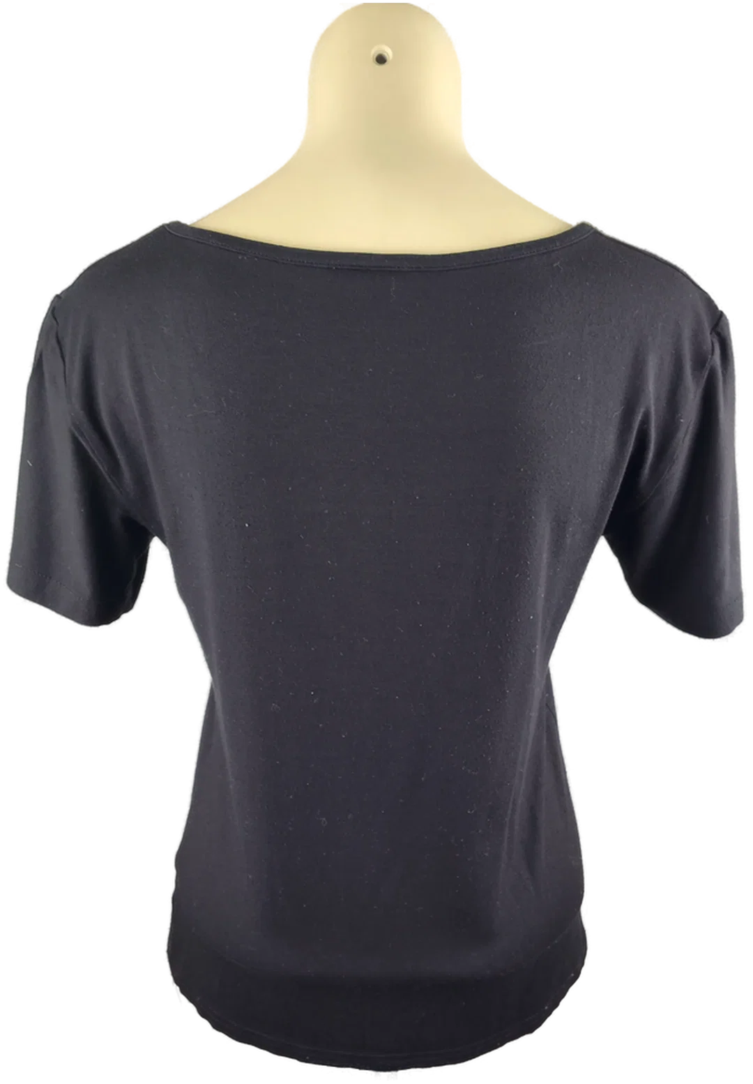 Damen-T-Shirt CHANEL Schwarz Mit Strass-Logo | Eleganter Akzent – Bild 3