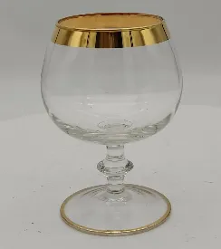 Cognacschwenker mit Goldrand - Bild 2