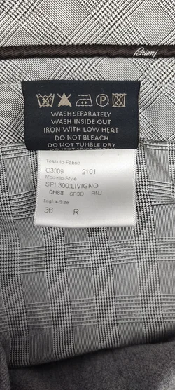 Brioni Herren Hose grau Gr. 36 - Bild 5