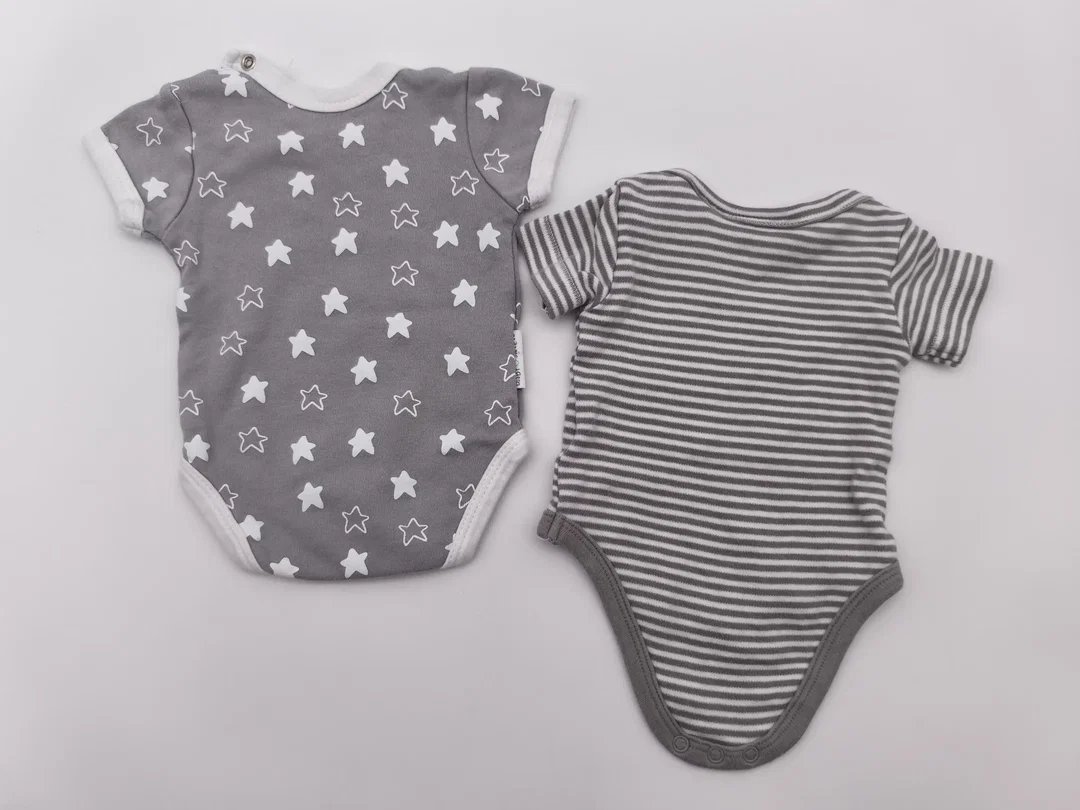 2er Set Baby-Bodies, Kurzarm, Gr. 50 und 56 – Bild 2