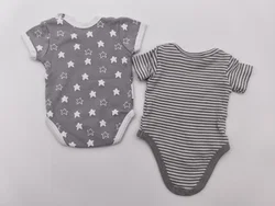 2er Set Baby-Bodies, Kurzarm, Gr. 50 und 56 – Vorschau 2