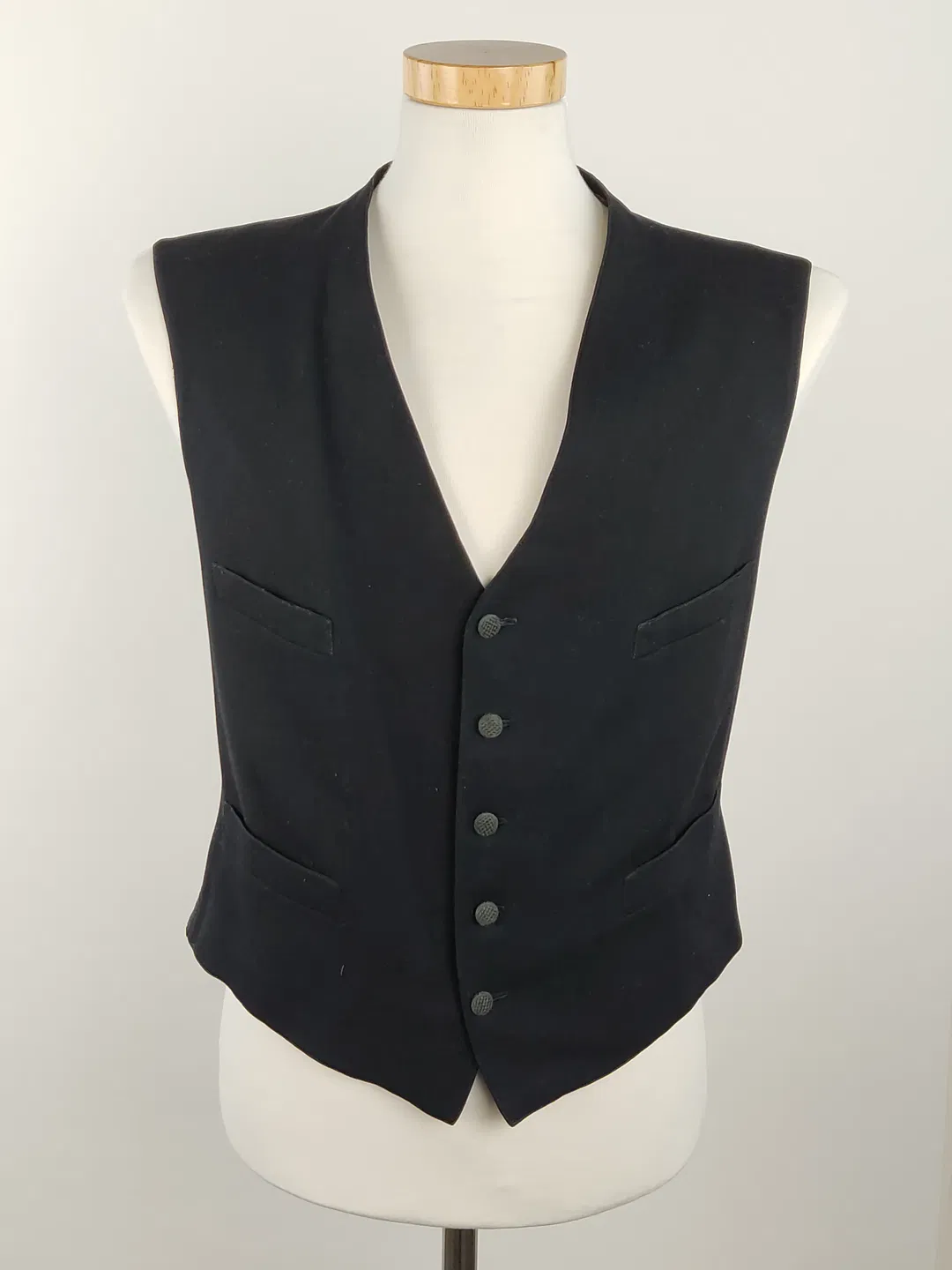 Herren Gilet / Weste schwarz - S / 46 - Bild 4