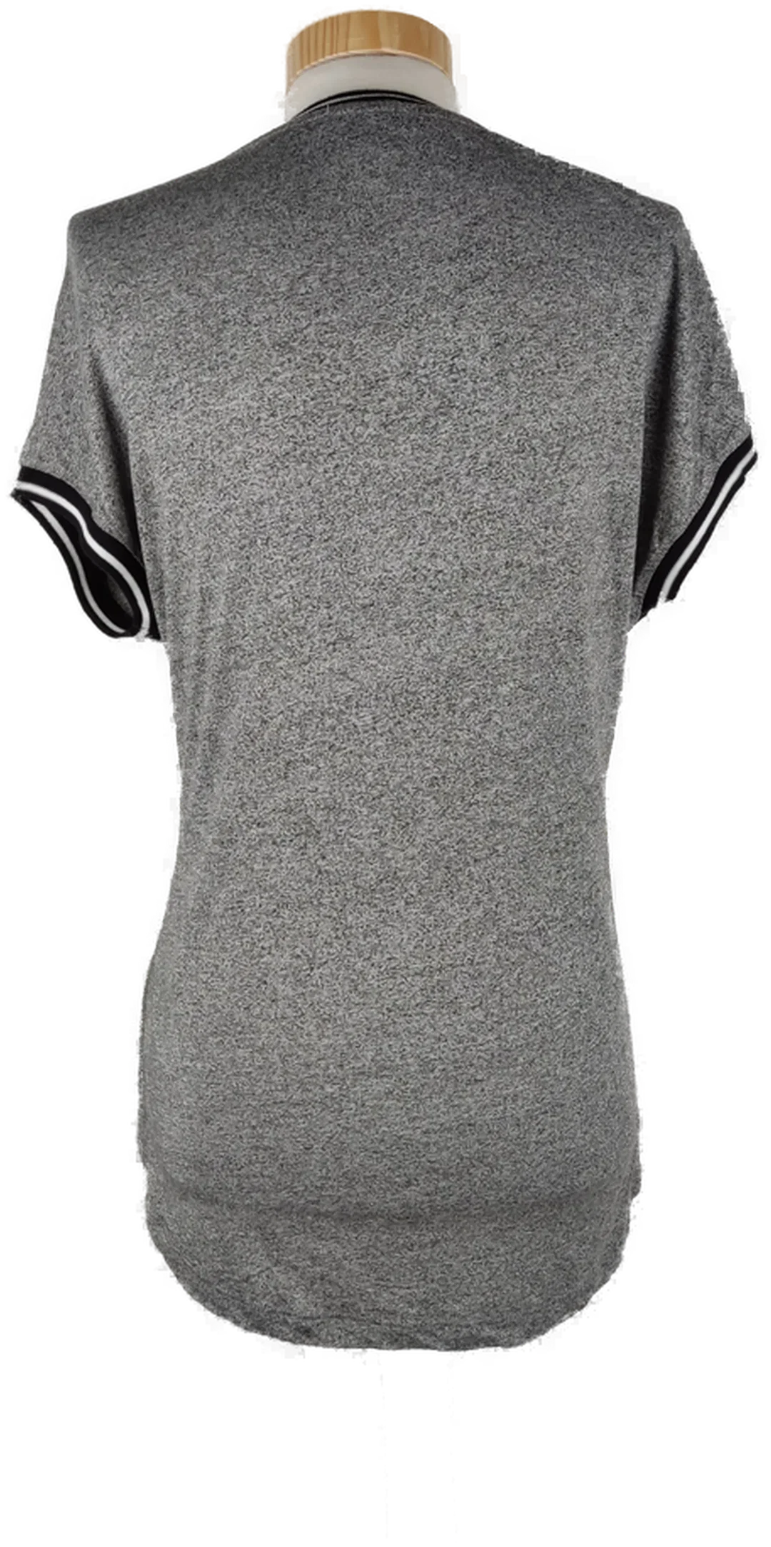 T-Shirt "Amisu", ärmellos mit Rundhalsausschnitt, graumeliert mit Aufdruck, Größe XS – Bild 3