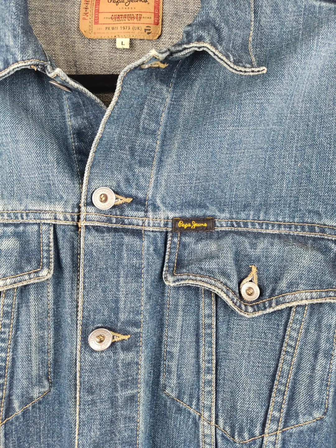  Pepe Jeansjacke Herren blau - L/50 – Bild 3