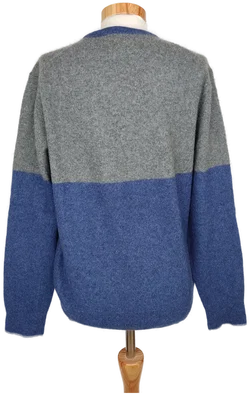 Boden Damen Kaschmir-Pullover, blau/grau - L/40 – Vorschau 2
