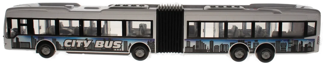 Dickie City Express Bus – Gelenkbus – ca. 45,5 cm – Weiß/Schwarz – Türen zu öffnen – Bild 3