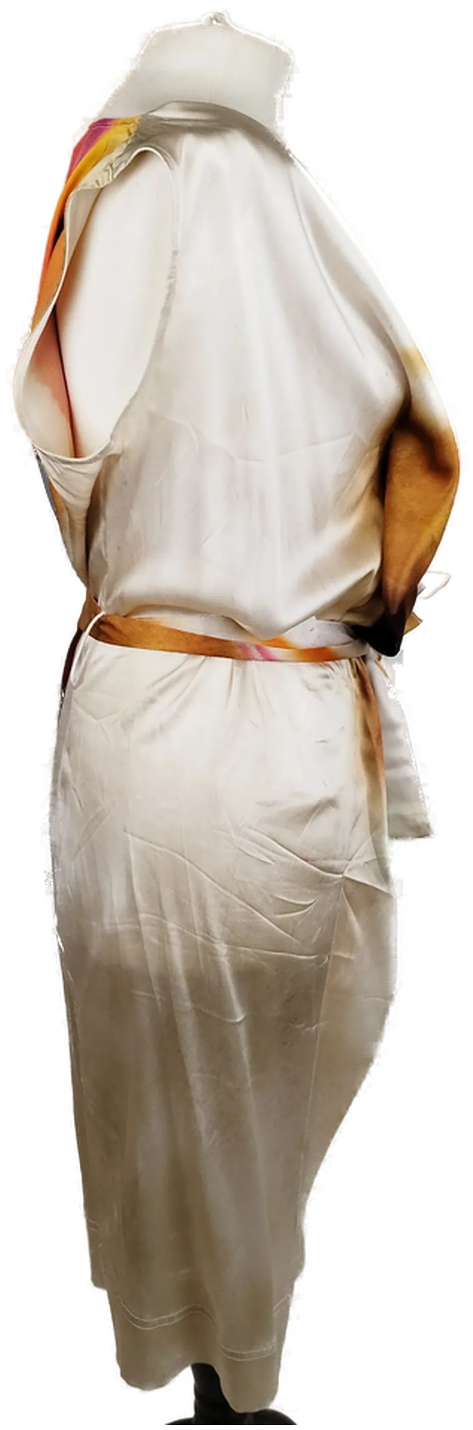 Buntes AIRFIELD Midi-Kleid - Gr. 38 / 95% Seide, 5% Lycra – Bild 2