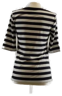 Christian Berg gestreiftes Damen T-Shirt, hochwertiges Polyester, Größe 34, Frühling - Bild 2