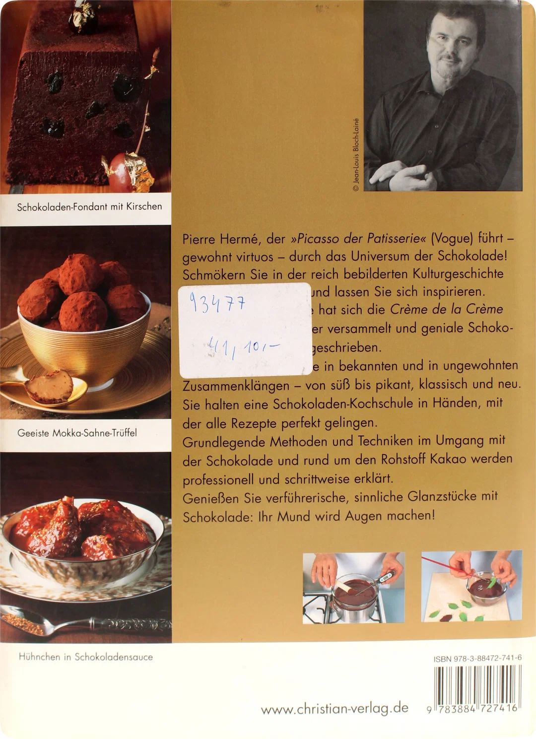 Schokobrunnen 3-stufig aus Edelstahl, ca. 38 cm Höhe, inkl. Rezeptbuch „Larousse Schokolade“ – Bild 5