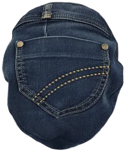 Damen Jeansmütze mit Innenfutter - Durchmesser 22cm - Bild 3